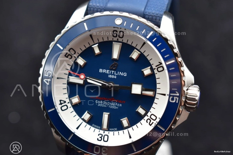 Edition Rubber 1:1 A on 42 SuperOcean Best SS Strap BLSF Dial 1168 Automatic Blue Contemporary Blue 1210